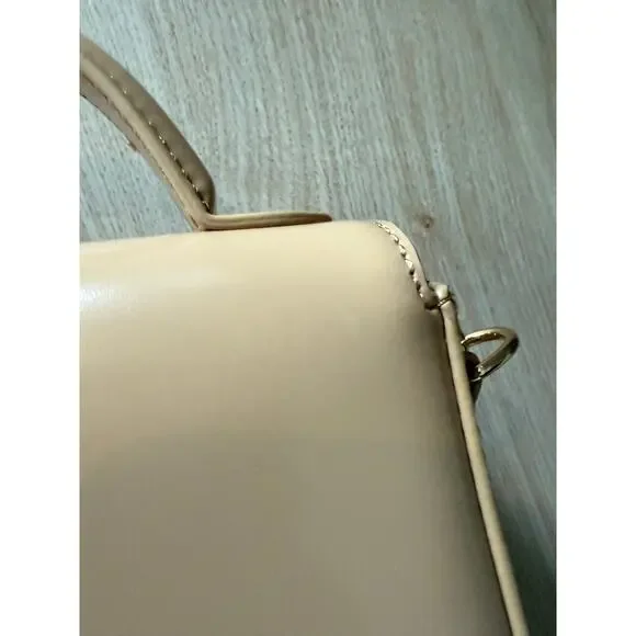 $178 New J Crew Leather Edie Top Handle Bag - Honey Brown - Picture 10 of 16